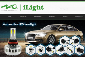 汽配LED灯外贸网站建设-外贸soho网站设计